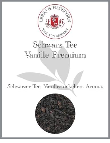 Lerbs & Hagedorn, Schwarz Tee Vanille Premium - Mit Vanillestückchen | 1kg (Ca. 81 Liter) Vanillestückchen von Lerbs & Hagedorn Bremen