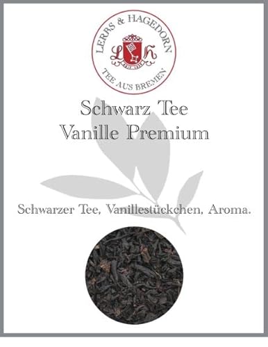 Lerbs & Hagedorn, Schwarz Tee Vanille Premium - Mit Vanillestückchen | 1kg (Ca. 81 Liter) Vanillestückchen von Lerbs & Hagedorn Bremen