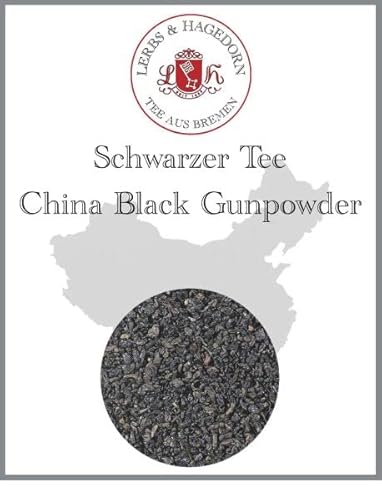 Lerbs & Hagedorn, Schwarzer Tee China Black Gunpowder | Leichte Rauchnote 1kg (ca. 81 Liter) Mitteldunkle Tasse von Lerbs & Hagedorn