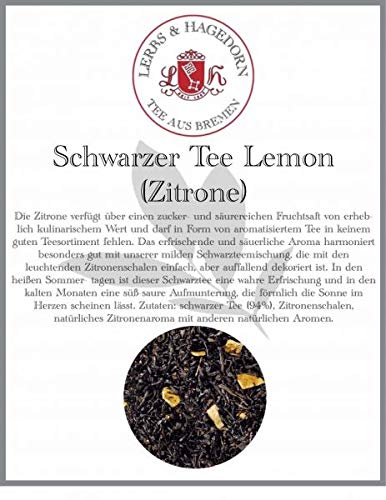 Lerbs & Hagedorn, Schwarzer Tee Lemon | Zitrone 1kg (ca. 81 Liter) Mit Natürlichem Zitronenaroma Lerbs & Hagedorn, Schwarzer Tee Lemon | Zitrone 1kg (ca. 81 Liter) Mit Natürlichem Zitronenaroma von Lerbs & Hagedorn Bremen
