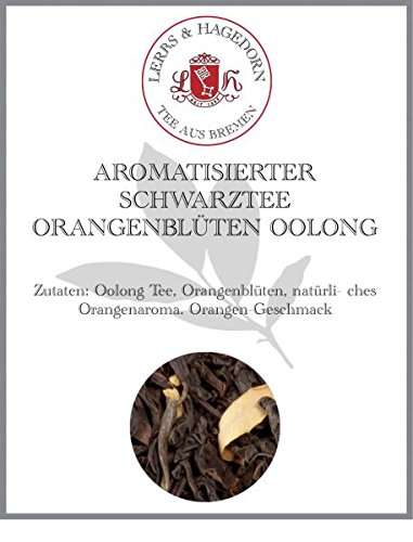 Lerbs & Hagedorn, Schwarzer Tee Orangenblüten Oolong | Orange 2kg Ca. (162 Liter) Oolong Tee, Orangenblüten von Lerbs & Hagedorn