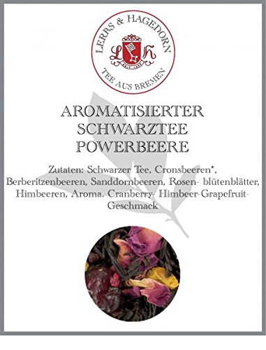 Lerbs & Hagedorn, Schwarzer Tee Powerbeere | Cranberry, Himbeere, Grapefruit 2kg Ca. (162 Liter) Schwarzer Tee, Cranberries von Lerbs & Hagedorn