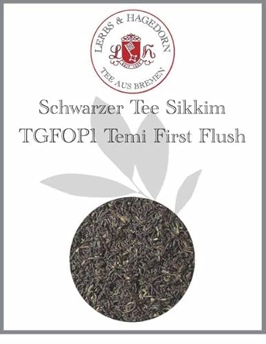 Lerbs & Hagedorn, Schwarzer Tee Sikkim TGFOP1 Temi First Flush | Frühlingshafter Geschmack 1kg (ca. 81 Liter) Tippy Golden Flowery Orange Pekoe von Lerbs & Hagedorn