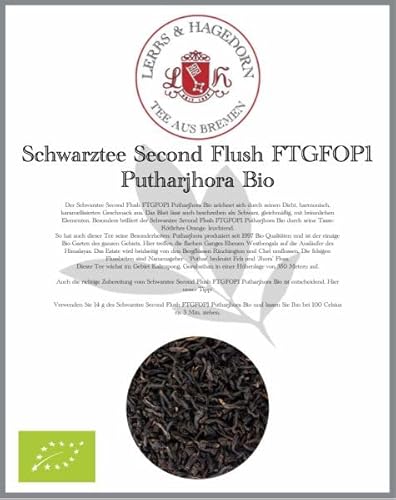 Schwarztee Second Flush FTGFOP1 Putharjhora Bio 1kg von Lerbs & Hagedorn