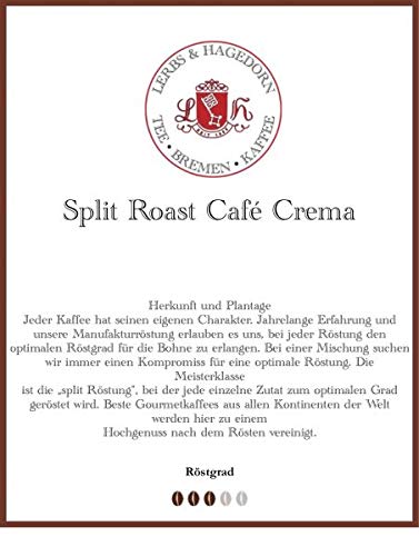 Split Roast Café Crema Kaffee 1kg von Lerbs & Hagedorn