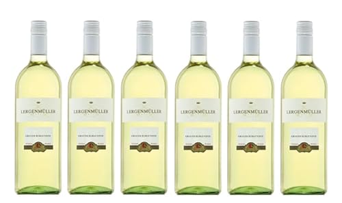 6x 1,0l - 2023er - Lergenmüller - Grauburgunder - LITER - Qualitätswein Pfalz - Deutschland - Weißwein trocken von Lergenmüller