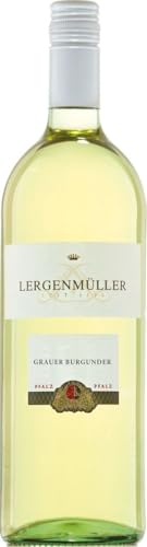 Lergenmüller Grauburgunder, Grauer Burgunder liter, Deutschland, Pfalz (1 x 1 L) von LERGENMÜLLER