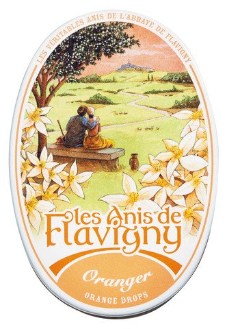 Les Anis de Flavigny ORANGER (Orangenblüte) - 12x 50 g - (und in 5 weiteren Geschmacksrichtungen) von Les Anis de Flavigny