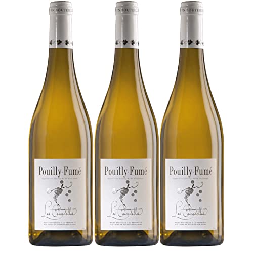 Les Cascadelles Pouilly-Fumé AOC Sauvignon Blanc Trocken Frankreich Inkl. FeinWert E-Book (3 x 0,75l) von Les Caves de Pouilly sur Loire