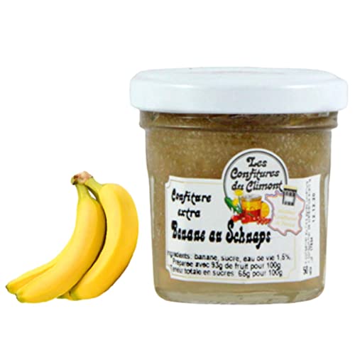 Les Confitures du Climont Bananen-Schnaps Konfitüre extra 50g – Handwerklich hergestellt von Les Confitures du Climont