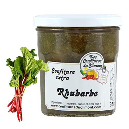 Les Confitures du Climont Rhabarber Konfitüre extra Confiture Extra Rhubarbe handwerklich hergestellt aus dem Elsass von Les Confitures du Climont