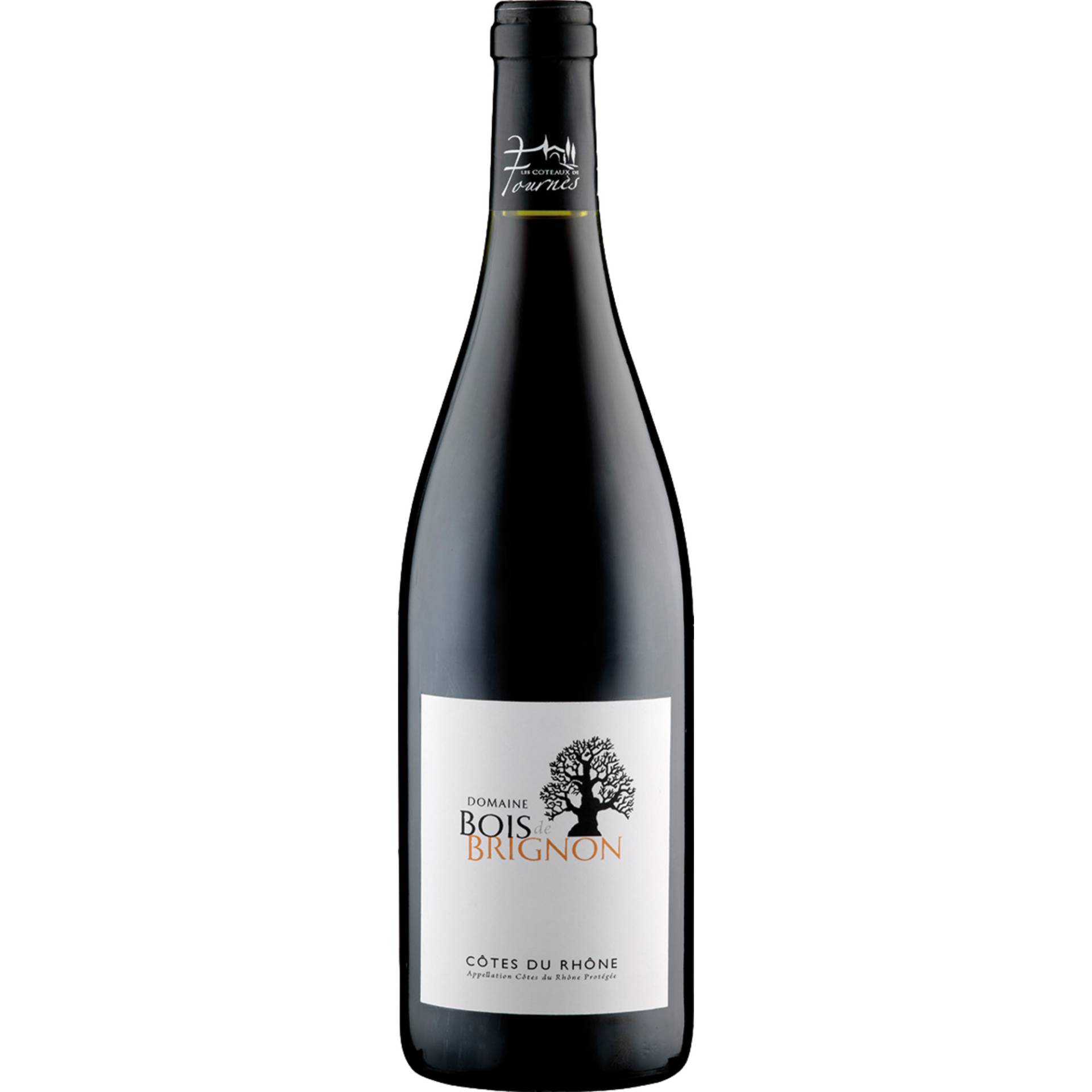 Bois de Brignon Côtes du Rhône, Côtes Du Rhône AOP, Rhône, 2023, Rotwein Bois de Brignon Côtes du Rhône, Côtes Du Rhône AOP, Rhône, 2023, Rotwein von Les Coteaux de Fournès Inmmeuble de la Cave Coopérative, FR 30210 Fournès