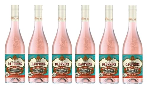 6x 0,75l - 2024er - Les Dauphins - Rosé - Côtes-du-Rhône A.O.P. - Frankreich - Rosé-Wein trocken 6x 0,75l - 2024er - Les Dauphins - Rosé - Côtes-du-Rhône A.O.P. - Frankreich - Rosé-Wein trocken von Les Dauphins
