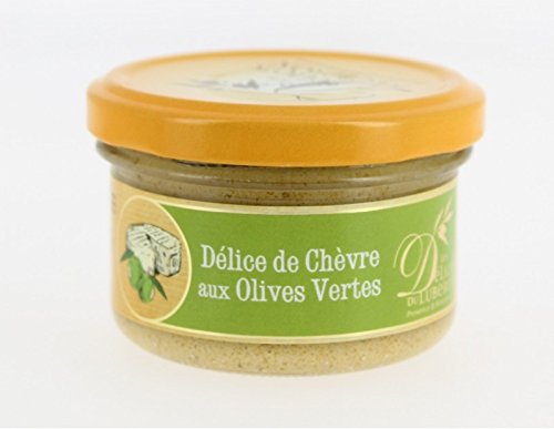Les Délices du Luberon - Dèlice de chèvre aux olives vertes (Ziegenkäse mit grünen Oliven) 90 g von Les Délices du Luberon