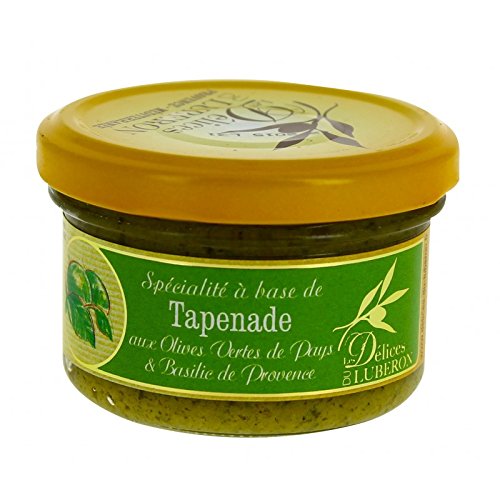 Les Délices du Luberon - Paste aus grünen Oliven und Basilikum (Tapenade vertes au basilic) 90 g von Les Délices du Luberon