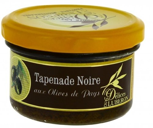 FVLFIL Les Délices du Luberon - Tapenade Noire (Schwarze Olivenpaste) 90 g von Les Délices du Luberon