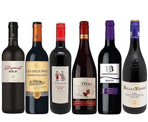 La Grande Vinothèque - Wein Probierpaket - Auswahl von 6 Rotweinen aus Südfrankreich (6 x 0,75L) von La Grande Vinothèque