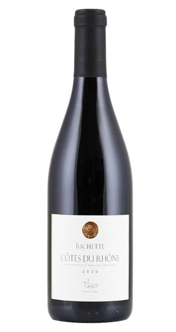 Patrick Lesec Côtes du Rhône Richette 2020 von Les Grandes Serres