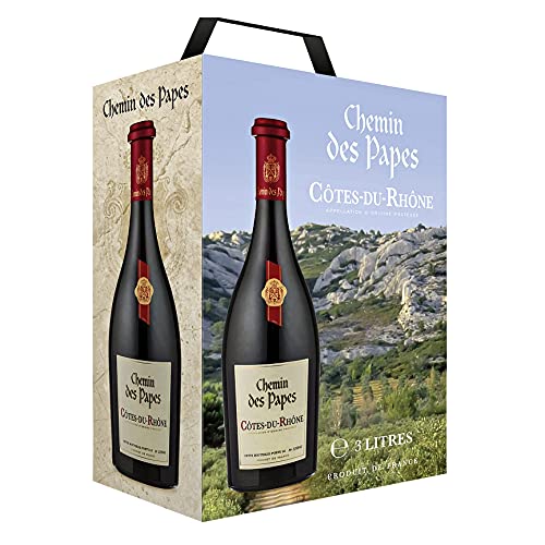 Chemin De Papes Cote De Rhone Aoc 3,0L Bag In Box - Rotwein, Frankreich, Trocken, 3l von Les Grands Chais de France