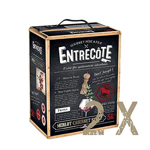 Rotwein Frankreich Cuvée Entrecôte Bag in Box trocken (2x5L) von Les Grands Chais de France