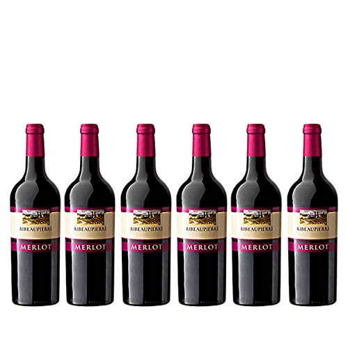 Rotwein Frankreich Merlot Ribeaupierre trocken (6x0,75L) von Les Grands Chais de France