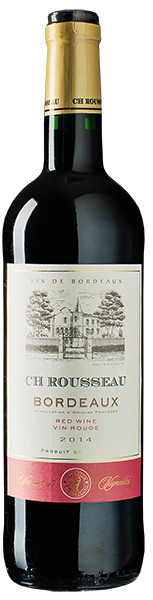 Ch Rousseau Bordeaux Rotwein trocken 0,75 l von Les Grand Chais de France