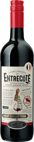 Entrecôte Rotwein trocken 0,75 l von Les Grands Chais de France