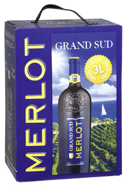 Grand Sud Merlot Rotwein trocken Bag in Box 3 l von Les Grands Chais de France