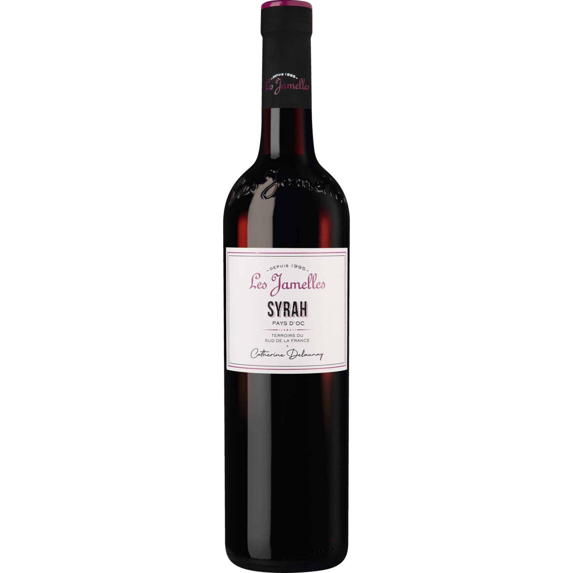 Les Jamelles Syrah, Pays d'Oc IGP, Languedoc-Roussillon, 2022, Rotwein Les Jamelles Syrah, Pays d'Oc IGP, Languedoc-Roussillon, 2022, Rotwein von Les Jamelles, 11800 Marseillette, France