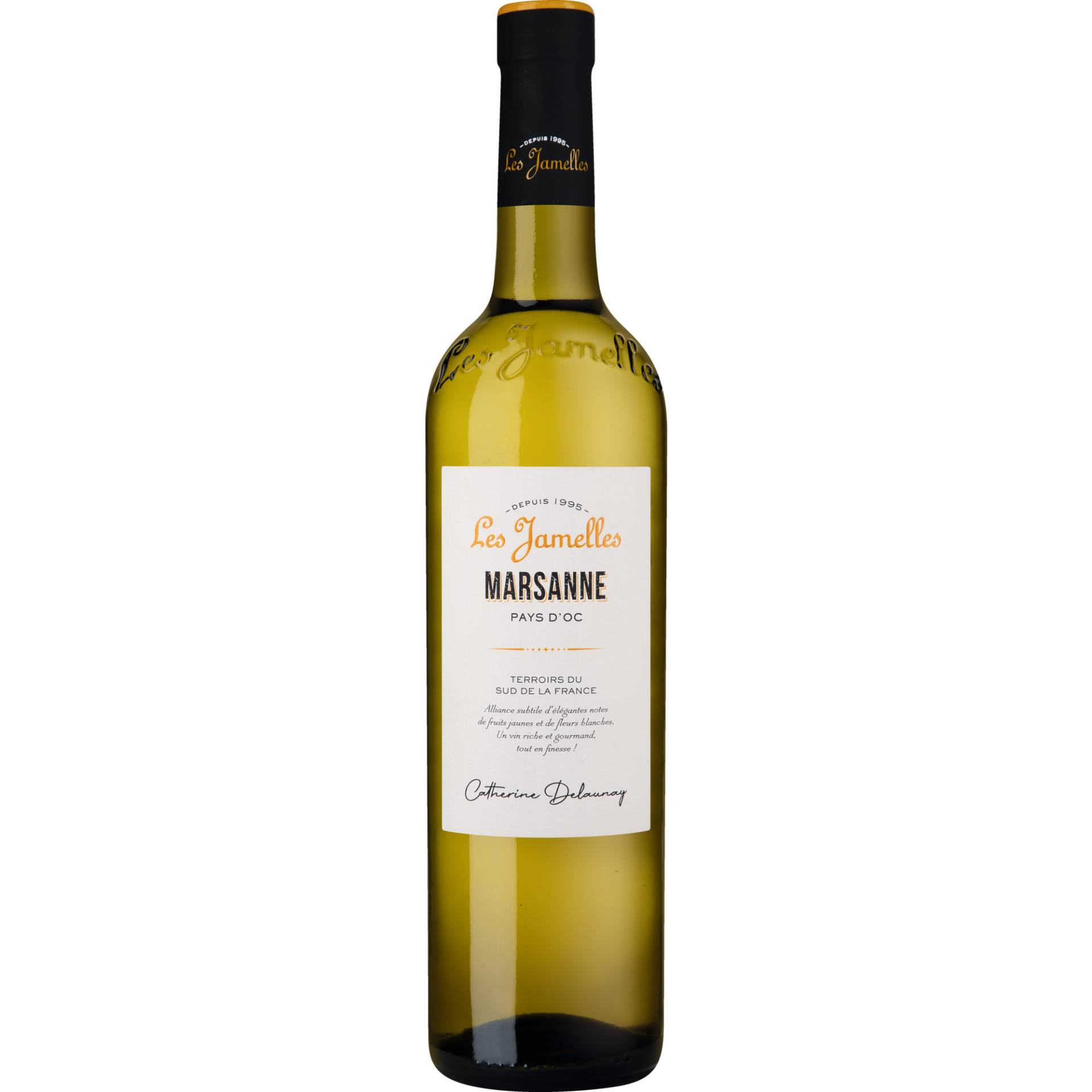 Les Jamelles Marsanne, Pays d'Oc IGP, Languedoc-Roussillon, 2023, Weißwein von Les Jamelles, 11800 Monze, France