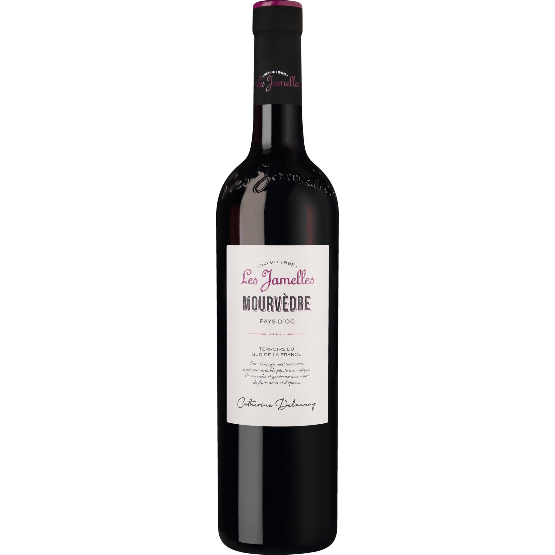 Les Jamelles Mourvèdre Rouge, Pays d'Oc IGP, Languedoc-Roussillon, 2022, Rotwein Les Jamelles Mourvèdre Rouge, Pays d'Oc IGP, Languedoc-Roussillon, 2022, Rotwein von Les Jamelles, 11800 Monze, France