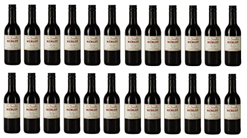 24x 0,25l - 2023er - Les Jamelles - Merlot - KLEINFLASCHE - Pays d'Oc I.G.P. - Languedoc - Frankreich - Rotwein trocken von Les Jamelles