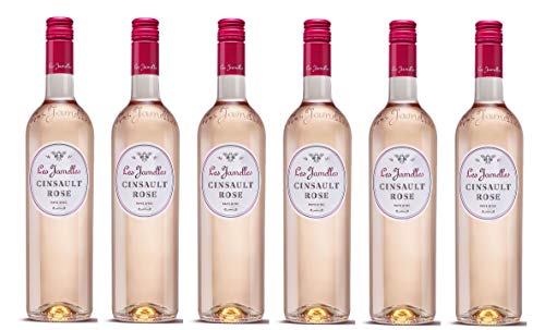 6x 0,75l - LES JAMELLES - Pays d'Oc I.G.P. - Languedoc - Frankreich - Weißwein & Rotwein - verschiedene Sorten - trocken (Cinsault Rosé) von Les Jamelles