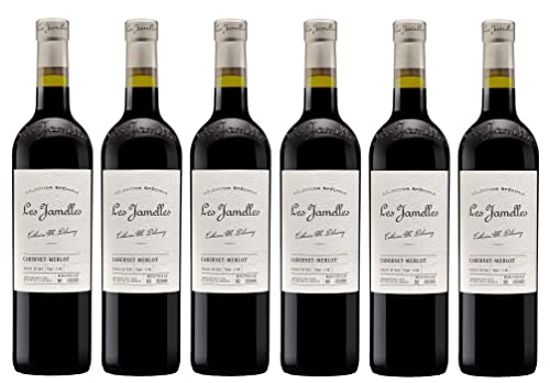 6x 0,75l - 2023er - Les Jamelles - Sélection Spéciale - Cabernet & Merlot - Pays d'Oc I.G.P. - Languedoc - Frankreich - Rotwein trocken von Les Jamelles
