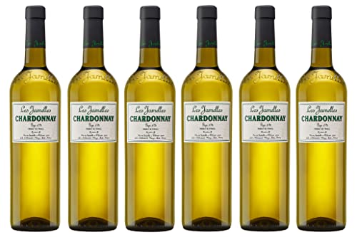 6x 0,75l - 2023er - Les Jamelles - Chardonnay - Pays d'Oc I.G.P. - Languedoc - Frankreich - Weißwein trocken von Les Jamelles