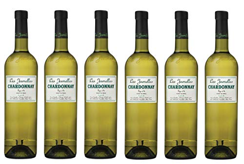 6x 0,75l - LES JAMELLES - Pays d'Oc I.G.P. - Languedoc - Frankreich - Weißwein & Rotwein - verschiedene Sorten - trocken (Chardonnay) von Les Jamelles