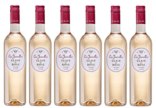 6x 0,75l - Les Jamelles - Clair de Rose - Pays d'Oc I.G.P. - Languedoc - Frankreich - Rosé-Wein trocken von Les Jamelles