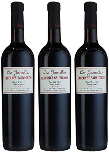 Les Jamelles Cabernet Sauvignon Pays d'Oc IGP trocken (3 x 0.75 l) von Les Jamelles