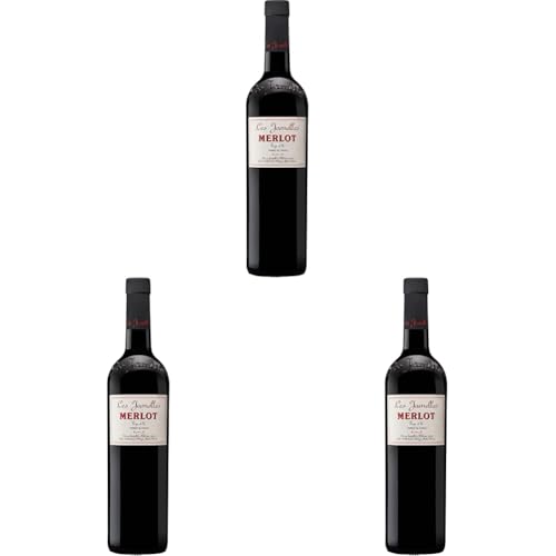 Les Jamelles Merlot Les Classiques IGP Pays d'Oc - Rotwein trocken Frankreich (1 x 0.75l) (Packung mit 3) von Les Jamelles
