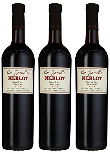 Les Jamelles Merlot Pays d'Oc IGP / trocken (3 x 0.75 l) von Les Jamelles