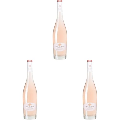 Les Maîtres Vignerons de Saint Tropez Fleur de Mer Rosé Cotes de Provence trocken (1 x 0.75 l) (Packung mit 3) von Les Maitres Vignerons