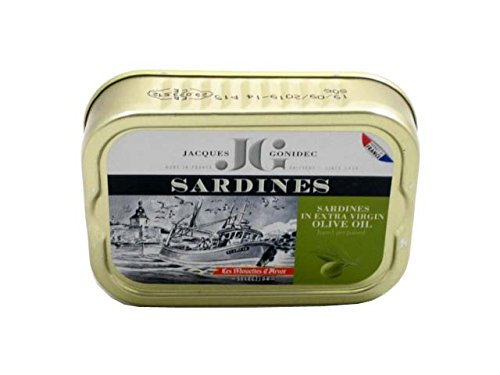 Französische Sardinen in Olivenöl vierge extra, 115g, Jaques Gonidec von Les Mouettes d'Arvor