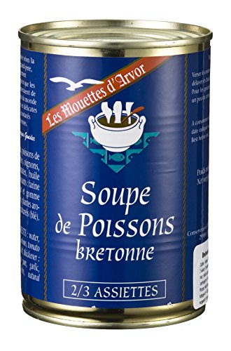 Les Mouettes d'Arvor Bretonische Fischsuppe Dose aus Frankreich, 2er Pack von Les Mouettes d'Arvor