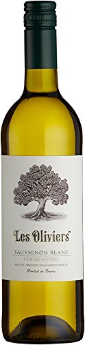 Les Oliviers Sauvignon Blanc Vermentino, Pays d’Oc (Case of 6x75cl) Frankreich/Gascony&Languedoc, Weißwein (GRAPE SAUVIGNON BLANC 80%, VERMENTINO 20%) von Les Oliviers