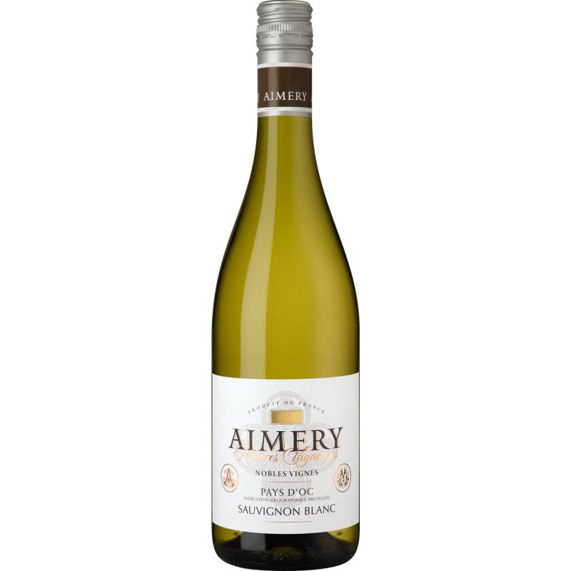 Aimery Sauvignon Blanc, Pays d'Oc IGP, Languedoc-Roussillon, 2022, Weißwein von Les Vignerons du Sieur d'Arques à 11300 LIMOUX, France
