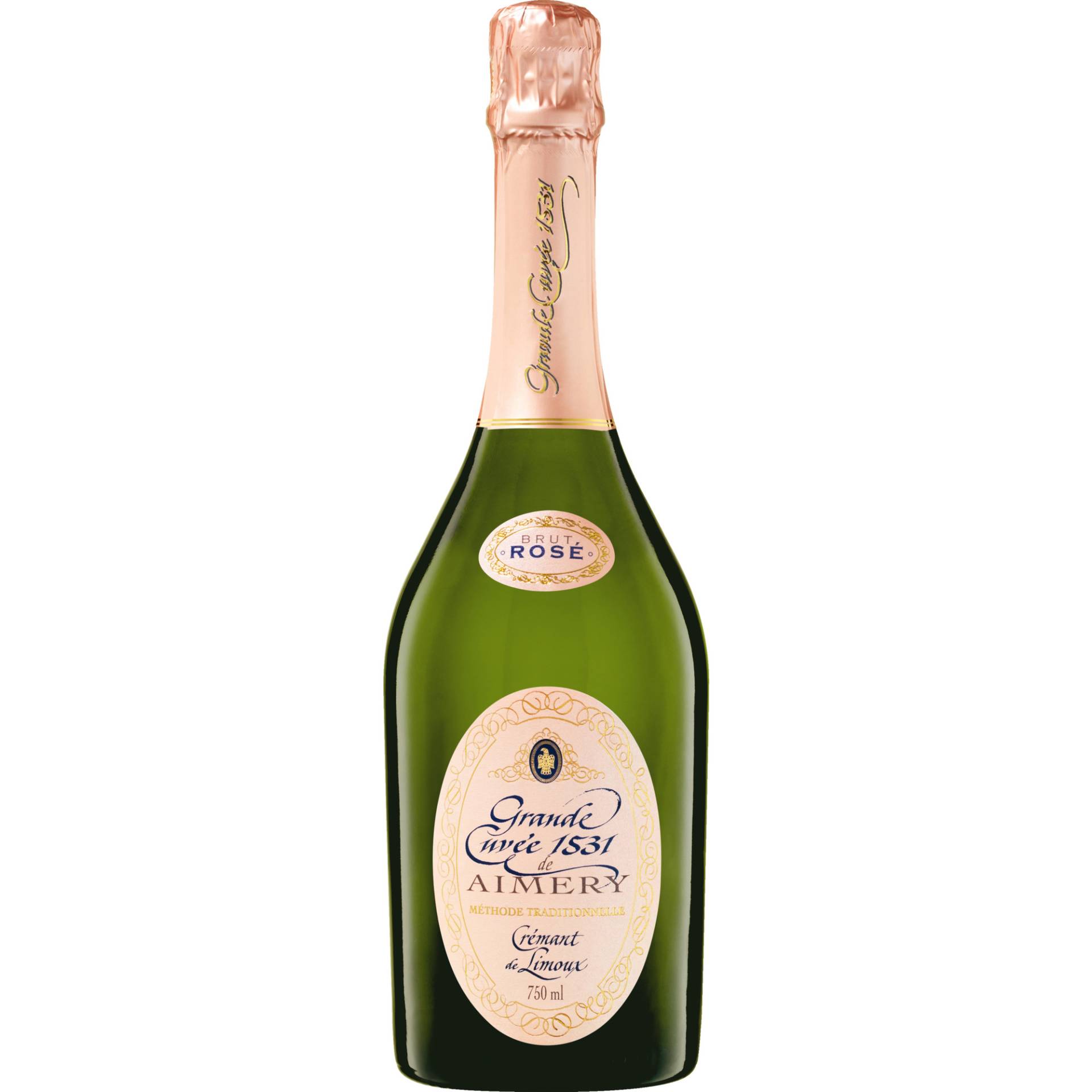 Grande Cuvée 1531 de Aimery Rosé, Brut, Crémant de Limoux AOC, Languedoc-Roussillon, Schaumwein Grande Cuvée 1531 de Aimery Rosé, Brut, Crémant de Limoux AOC, Languedoc-Roussillon, Schaumwein von Les Vignerons du Sieur d'Arques à 11300 LIMOUX, France