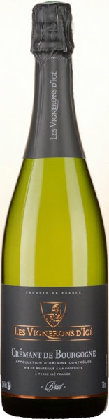 Les Vignerons d Ige Cremant de Bourgogne Blanc Brut Les Vigneros d Ige Cuvee aus 80 Proz. Chardonnay, 20 Proz. Pinot Noir von Les Vignerons d Ige