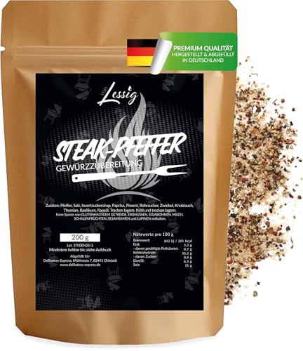 Lessig | 200g Grill Gewürze - Steakgewürz - Gewürzmischung für Steaks von Lessig
