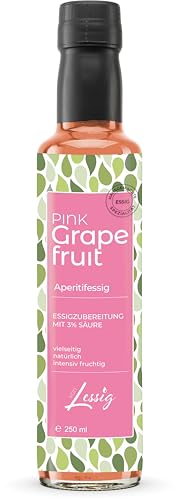 Lessig | 250ml Grapefruit & Essig - Frucht & Essig - mild - nur 3% Säure - intensiver Fruchtgeschmack von Lessig
