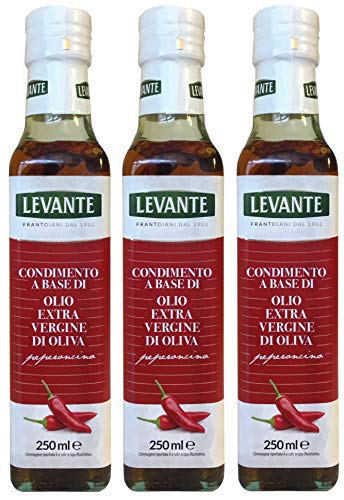 Chiliöl Levante (3 x 250ml) - Aromatisiertes Olivenöl mit Chili von ebaney